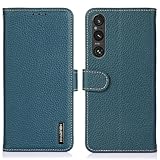 for MOTO G66J 5G/G66Y 5G ケース 手帳型 本革 for モトローラg66j/g66y 5g カバー 本革 財布型 シュリンクカーフレザー 高級本皮 ライチ柄 良い触り心地 サイドマグネット式 2枚カード収納 横置きスタンド機能 耐衝撃 XJUN ブラック