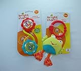 Baby Gift Bundle - 2 Items: Bright Starts Take 'n Shake Frog and Bright Starts Rattle and Shake Barb