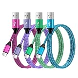 ANNIBER usb type c ケーブル QC3.0急速充電 タイプcケーブル【0.9m*4本*4色】