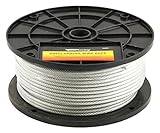 Forney 70452 Wire Rope, Vinyl Coated Aircraft Cable, 250-Feet-by-1/8-Inch thru 3/16-Inch [並行輸入品]