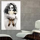 ポスター壁画Kate Moss Erotic Pin Up Kaws 40 x 58インチ( 100 x 147 cm on粘着ビニール