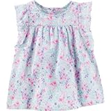 OSHKOSH(オシュコシュ) フローラルフラッタースリーブトップ プリント トップス半袖Tシャツ 24ヶ月【並行輸入】