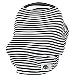 JLIKA Baby Car Seat Covers Stretchy Infant Canopy and Nursing cover for breastfeeding newborns infan