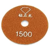 DealMux 3.9インチダイヤグリット1500タイル石ウェットポリッシャーダイヤモンド研磨パッド