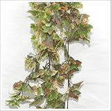 人工観葉植物 リーフスワッグ(ほんのり紅葉)(アイビー/120cm)