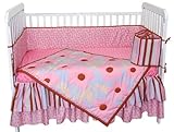 Tadpoles Field of Flowers 4 Piece Crib Set in Pink and Periwinkle by Tadpoles