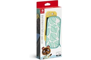 【任天堂純正品】Nintendo Switch Liteキャリングケース あつまれ どうぶつの森エディション ~たぬきアロハ柄~(画面保護シート付き)