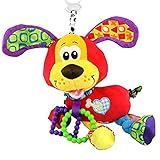 Brand Bed stroller Hanging 37cm Dog Plush vibration Toy Rattle Teether newborn baby Gift Multifuncti
