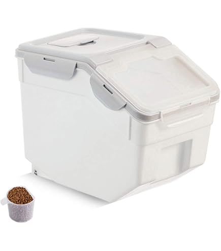 Amazon.co.jp: Zxyler真空ペットフードストッカー 10kg 大容量 密閉