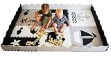 Baby Play Mat withフェンス – Extra Large (6ftx6ft) 酷使フォームマットfor Kidsに海の生物パターン|クロールマットfor Playroom & Nurs