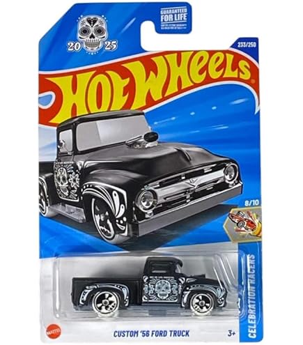 Amazon | Hot Wheels Custom '56 Ford Truck 227/250, Black