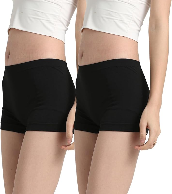 MKY factory 2-Pack Slim Overpants Women's Show-off Panties Tennis Shorts Underskirt Inner Pants for Under Skirts Sports Nestree Series