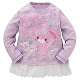 西松屋 裾フリルレースボンボンリボン長袖Tシャツ 【100cm・110cm・120cm】　120