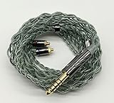 【BIGMANGO-暁】MMCX4.4mm銀メッキケーブル 4.4mmリケーブル 4芯イヤホンアップグレードケーブル MMCX交換ケーブル (MMCX4.4mm)