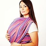 Handmade Woven Wrap Baby Carrier for Infants and Toddlers (Tropical) by Hip Baby Wrap