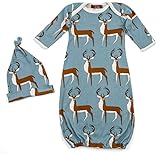 MilkBarn SLEEPWEAR ユニセックス・ベビー カラー: ブラウン