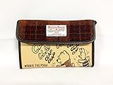 プー プーさん ハリスツイード 母子手帳ケース ジャバラ マルチケース カードケース 通帳ケース （ディズニー グッズ ショルダー）