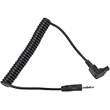 0.5mカメラリモートシャッターリリース3.5mm/2.5mmニコンD7100D7200 D7000 D5100 D5000 D3200 D3100 D90 D750 D610 D600 D5300D5200用接続コードケーブル(3.5mm-N3)