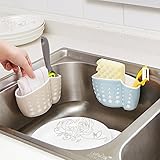 Remielストアプラスチック吸引カップシンク棚石鹸スポンジDrainラックキッチンストレージツール 15x5.3x8.8cm