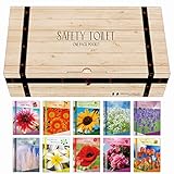 非常トイレ 簡易トイレ 凝固剤入り SafetyToilet OnePack 災害用 トイレ凝固剤 防災グッズ 消臭 日本製 柄パッケージ （魅せるトイレ） (花言葉)