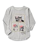 Gymboree Little Girls' Long Sleeve Kitten Graphic Tee Cozy Heather 6 [並行輸入品]