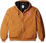 NCAAオクラホマ州カウボーイズBoy 's Quilted Flannel Lined Sandstone Active Jacket ブラウン