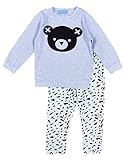 (アールポート) R-port ベビー ベア プリント カジュアル セット アップ / グレー 80
