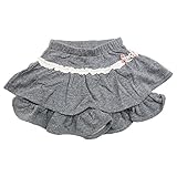 【SiShuNon/Kiccoly】ミニ裏毛レースフリルキュロット キッコリー ベビー キッズ 裏毛 レース フリル キュロット 110 12 グレー