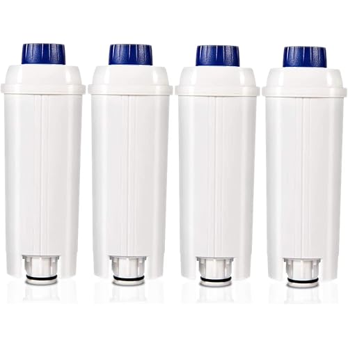 4 Pack Coffee Filter Replacement for DeLonghi Filter DLSC002, DLS C002, Compatible with ECAM, Esam, ETAM, BCO, EC