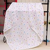 JINALV ベビーケット ガーゼケット 100×100cm ガーゼ タオル 子供 バスタオル ベビー タオルケット 新生児 赤ちゃん 綿 100% フワフワ (动物柄)