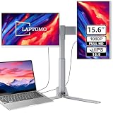 Laptomo ノートパソコンデュアルモニター 拡張ディスプレイ 折りたたみ式 15.6インチ Z2 180°回転 HDMI/Type-C プラグアンドプレイ