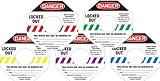 Accuform Signs KDD362BU STOPOUT Gate Valve Lockout Label, Legend "DANGER LOCKED OUT", Fits KDD471 ST