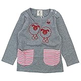 chocola(ショコラ) 天竺ひつじPt長袖Tシャツ 130cm /杢グレー NO.CH-1419-15015