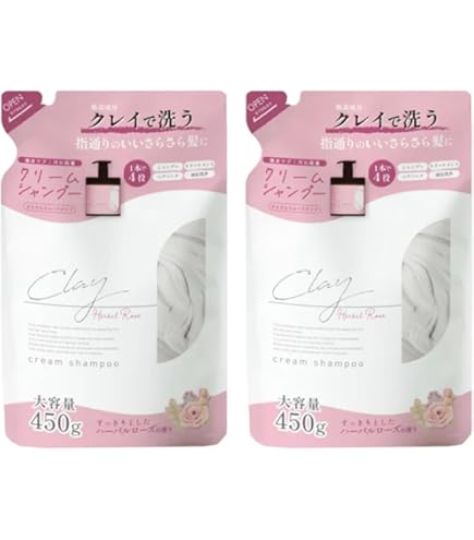 Amazon | クレイクリームシャンプー 450g トリートメント ヘッドスパ