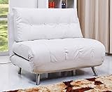 Gold Sparrow Tampa Convertible Chaise Big Chair Bed, White [並行輸入品]