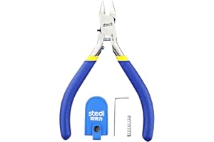 Stedi 薄刃プラニッパー 極薄刃 片刃ニッパー プラモデル用工具 DIY手作りプラモ ガンプラ (青)…