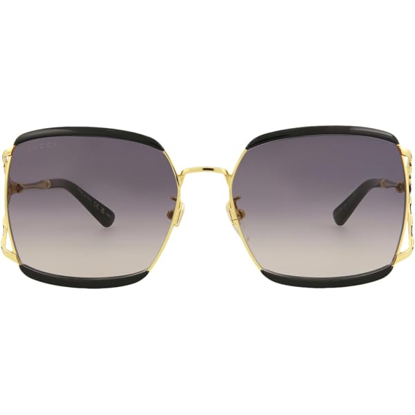 gucci gold oversized sunglasses