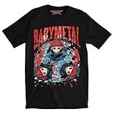 [SUAVLY] BABYMETAL（ベビーメタル） ロック アメリカ 流行 欧米風 音楽 Tシャツ メンズ/レディース Tシャツ/夏服 スポーツ プリント 半袖 個性的 無地 ゆったり 通気性 ファッション（M）