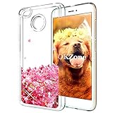 OKZone Xiaomi Redmi 4X ケース HDスクリーンフィルム付き キラキラ キレイ ファッション リキッド流砂 3D 輝き かわいい 透明 TPU ゲルシリコーン 耐衝撃ボディ 全面保