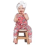 Karchi 　ベビー用ロンパース カバーオール 子供連体服 袖無しオールインワン　愛の心模様プリント 女の子着 　子供連体服　 春夏 可愛い ベビ用連体服 ボートネックTシャツ 肩出し　 柔らかい 