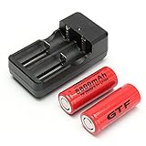 2Pcs Gtf 26650 3.7V 8800Mah Rechargeable Li-Ion Battery +