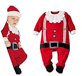 ange select サンタさん ベビー ロンパース 赤ちゃん クリスマス コスチューム カバーオール (80cm)
