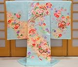 お宮参り 着物 女の子 初着 産着　om-l-247 【女の子用お守りフードセット，贈答用化粧箱，きもの保存用たとう紙 プレゼント！】