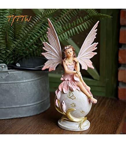 Amazon.co.jp: tonntyann 妖精 天使 オブジェ 天然樹脂 恋愛 風水