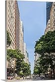 Guido Cozziプレミアムシックラップキャンバス壁アート印刷題名ブラジル、リオデジャネイロ、Avenida Rio Branco 16" x 24" 2270854_24_16x24_none