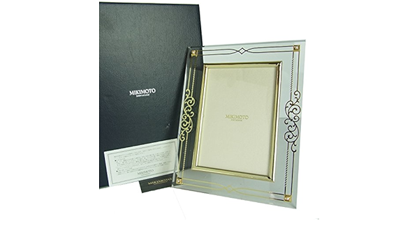 Amazon ミキモト インターナショナル Mikimoto International パール フォトフレーム 写真立て クリア ゴールド 箱付き esam 中古 ファッション小物 通販