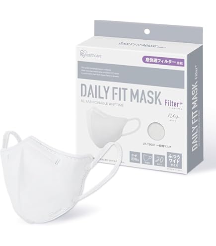 Amazon.co.jp: アイリスオーヤマ Vフィット立体マスク 大きめサイズ 個