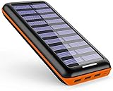 モバイルバッテリー 24000mAh ソーラーチャージャー 大容量 ソーラー充電器 急速充電 USB扇風機一本付属2USB入力ポート(2.1
