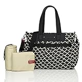 Babymel Cara Tote Diaper Bag - Black Wave by Babymel [並行輸入品]