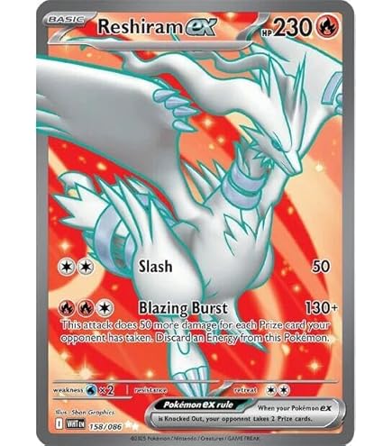 Pokemon - N's Reshiram 167/159 Stamped Promo - Journey Together  Box  Topper  Illustration Card - Foil : Amazon.sg: Toys